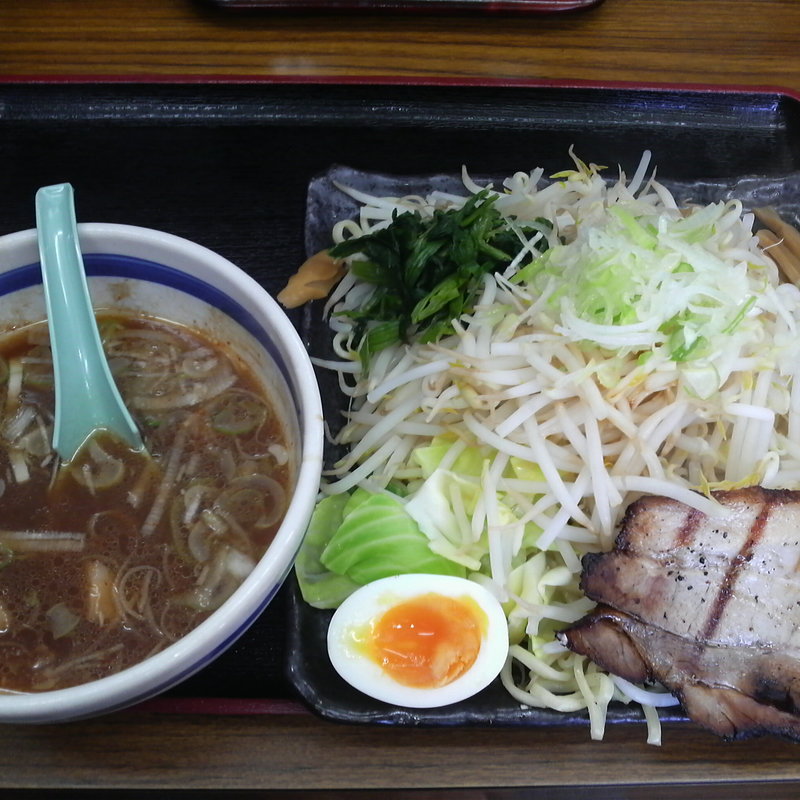 野菜もりそば（並 200g）あつもり (優勝軒 柏店)