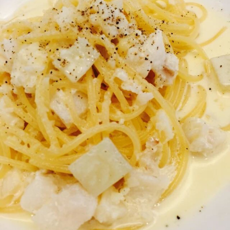 タラ、じゃがいものクリームソースパスタ(イル・ヴィナイオ)