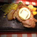 岩中豚ロースのステーキ(洋食 大吉)