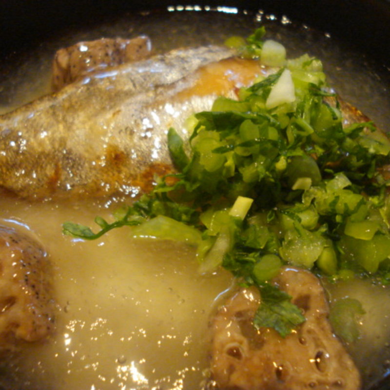 鰆と蓮根のあんかけにゅうめん(はしたて)