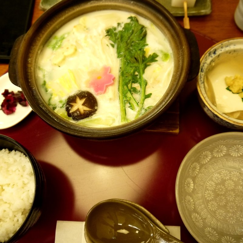 野菜たっぷり豆乳鍋セット(とうふ処　豆雅傳　三条本店)