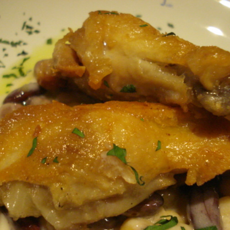 比内鶏のコンフィ(カフェ・ドゥ・シャンパーニュ)