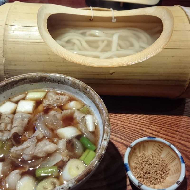 肉汁釜揚げうどん(浅見茶屋)