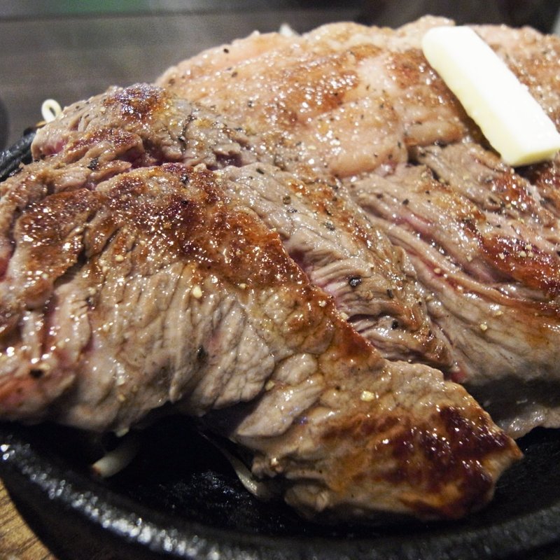 ランプステーキ(1ポンドの ステーキ ハンバーグ タケル 西中島店)