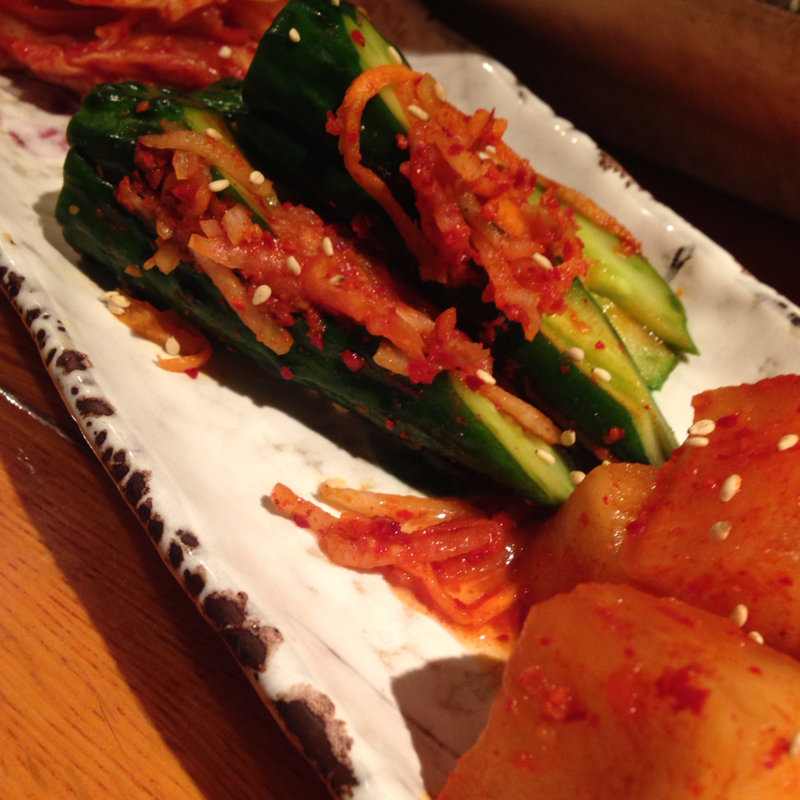 キムチの盛り合わせ(韓国家庭料理 さらん房)