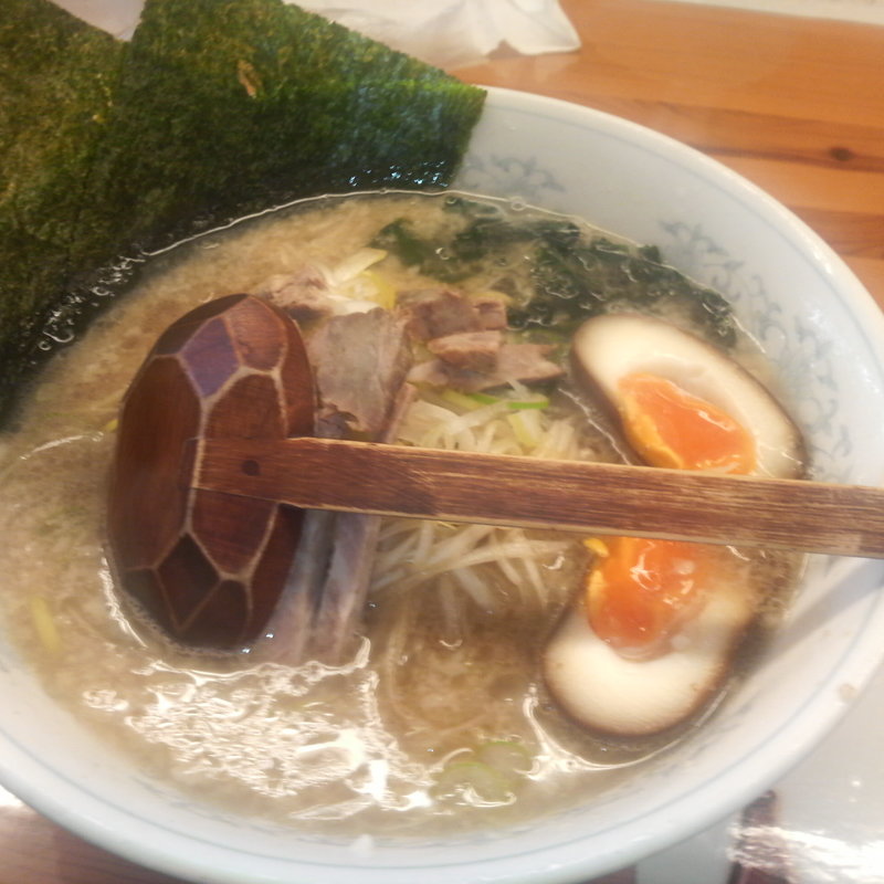 ネギラーメン＋味付けたまご (とんこつラーメン 蟻ん子)