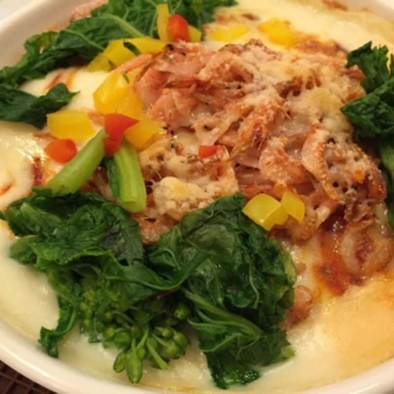 菜の花と桜海老のライスグラタン(ダッキーダックカフェ ららぽーとTokyoBay店)