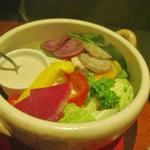 たっぷり蒸し温野菜のサラダ　アンチョビマヨネーズ(hitokadoru)