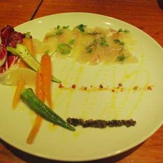 真鯛のカルパッチョ(hitokadoru)