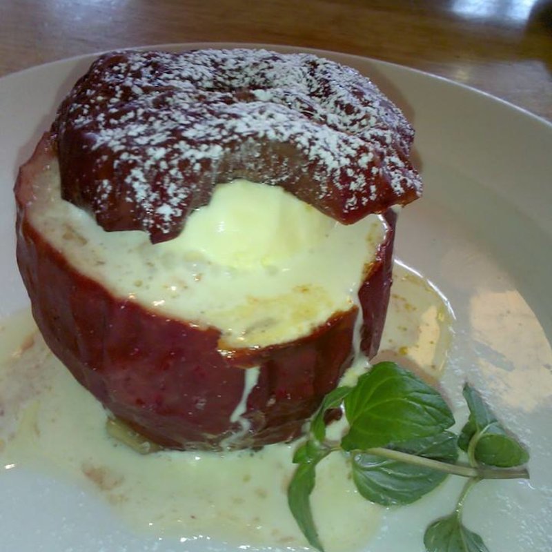 焼きりんご　バニラアイスクリーム添え（デザートセット）(つばめグリル タカシマヤタイムズスクエア店)