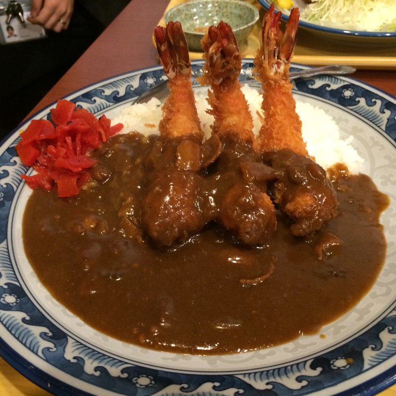 エビフライカレー(万福食堂 （マンプクショクドウ）)