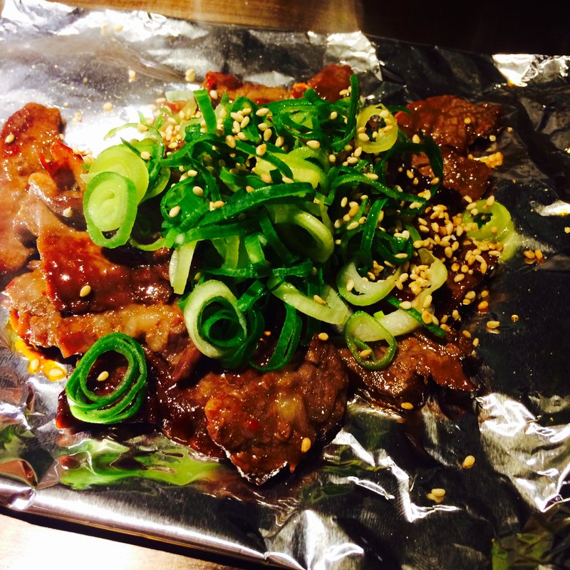 漬け込み牛ハラミの鉄板焼き肉(京ちゃばな 南新町店 )