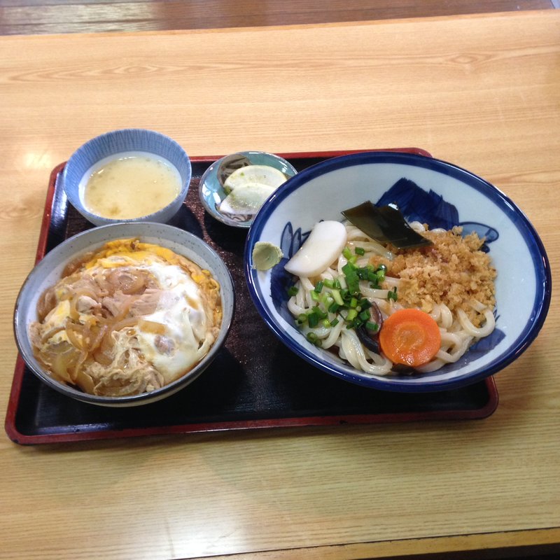 親子丼セット（麺大盛）(いちや 讃岐本手打ちうどん)