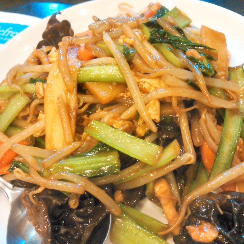 豚ときくらげ炒め定食(中華料理 唐園)