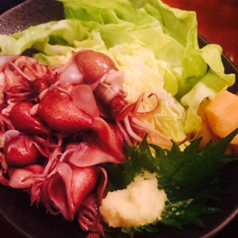 蛍烏賊の釜揚げ(鼎 （かなえ）)