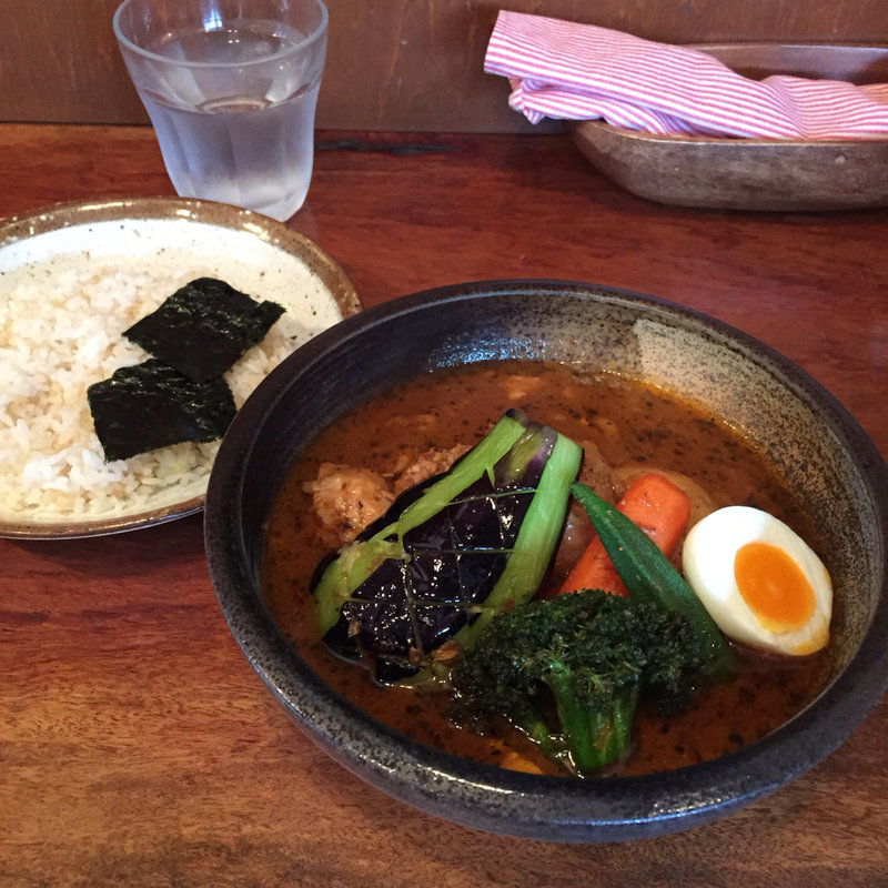 三元豚角煮と野菜のスープカレー(らっきょ＆Star)