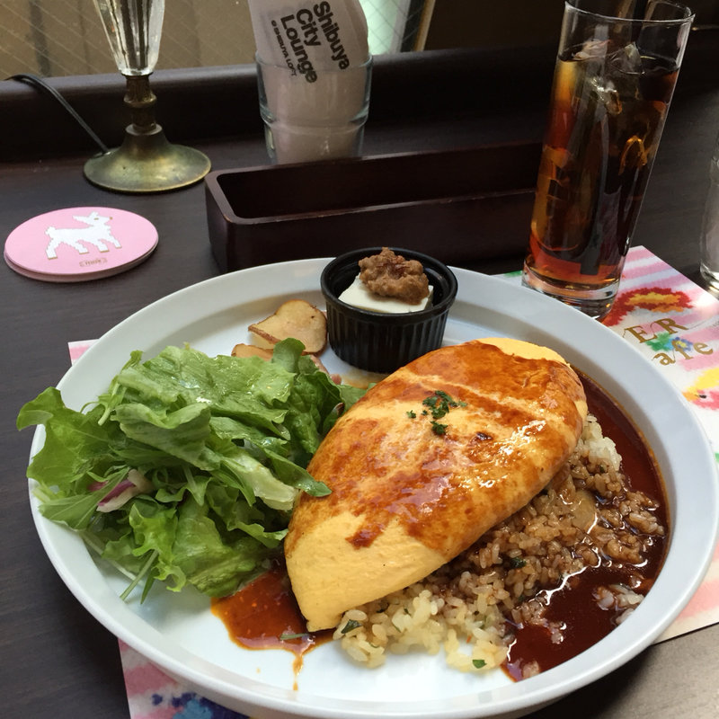 海老と大葉の和風オムライス(渋谷シティラウンジ)