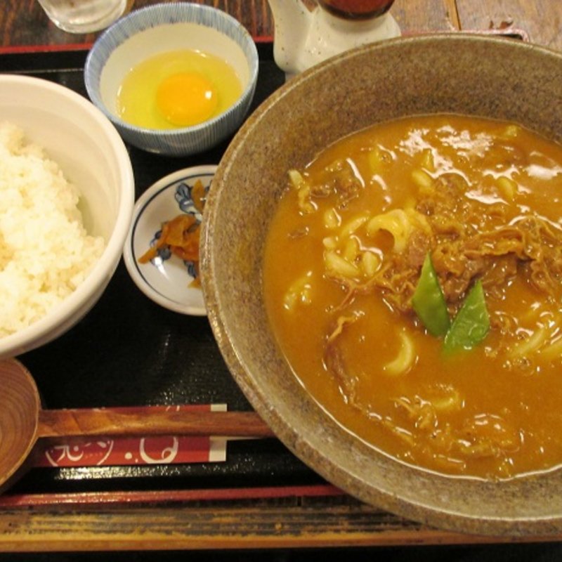 カレーうどん定食(うどん 兎麦 umugi)