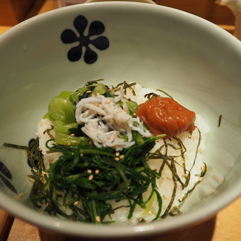 紀州南高梅と広島菜(だし茶漬け えん 成田空港店)