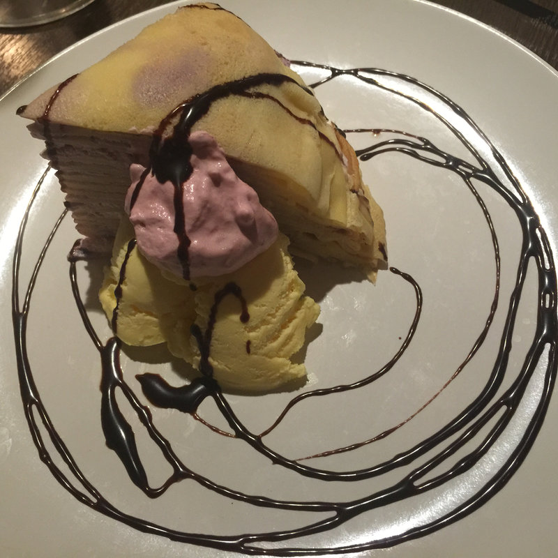 自家製ベリーベリーのミルクレープ(GIALLO（ジャッロ）レストラン&バー)