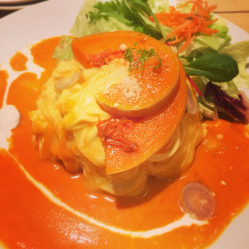 かぼちゃのオムライス(サンデーブランチ吉祥寺)