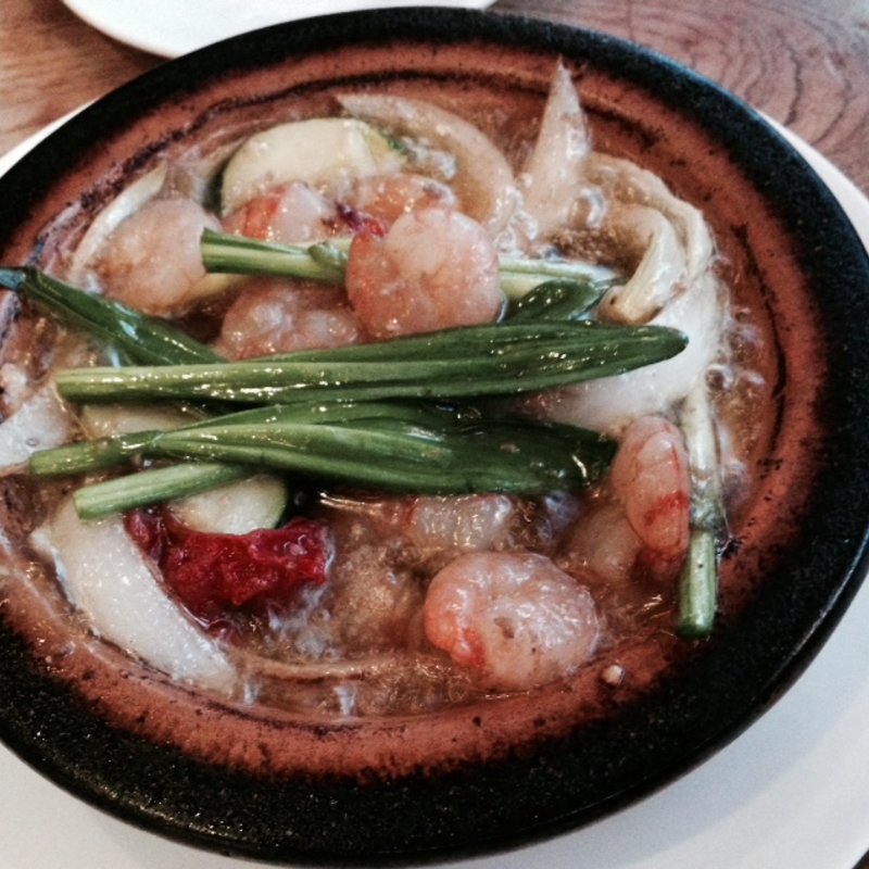 海老とエリンギのアヒージョ(びすとろUOKIN 吉祥寺店 （ビストロウオキン）)