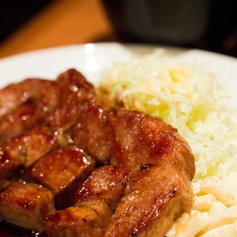 トンテキ定食（200g）にんにく付き(大阪トンテキ 大阪駅前第3ビル店)