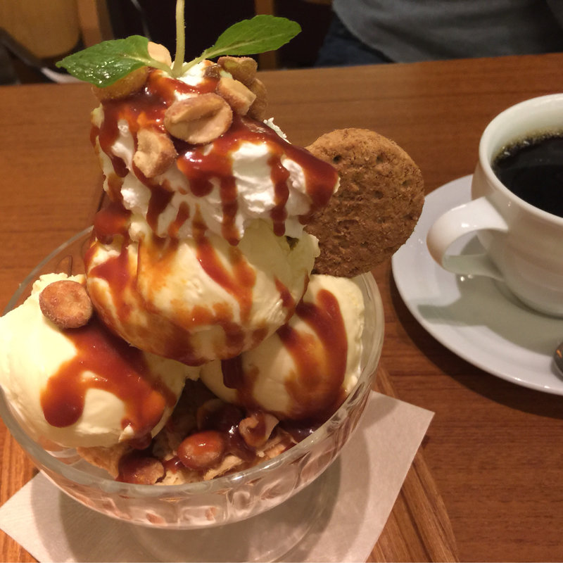 キャラメルナッツバフェ(和カフェ yososhi)