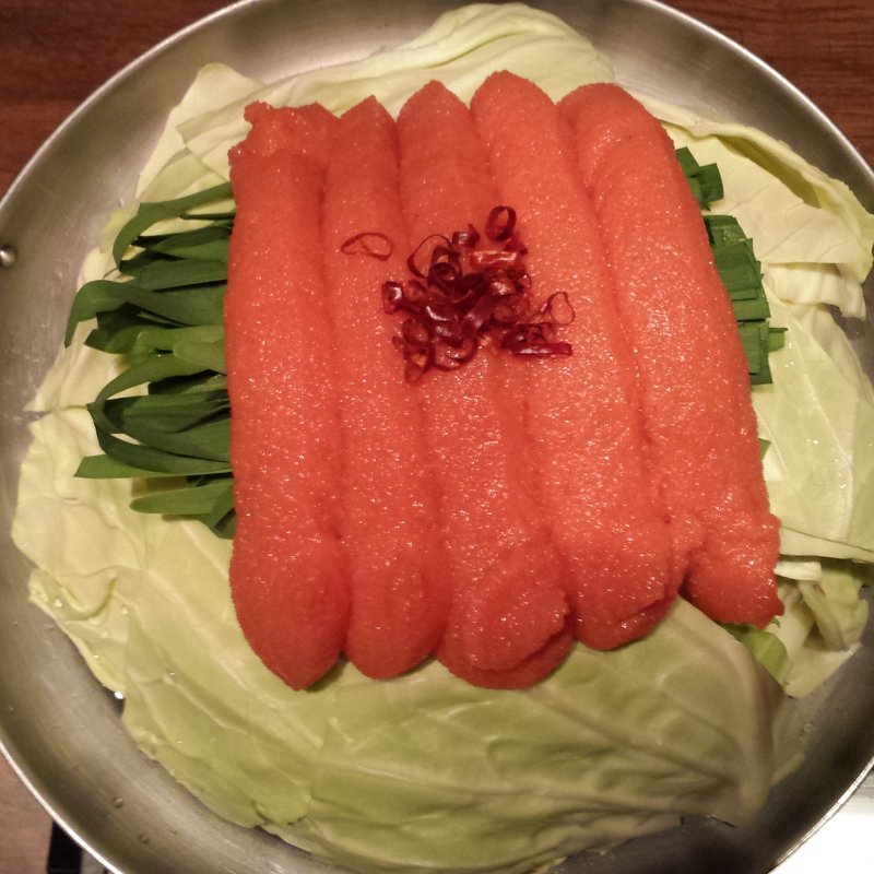 明太もつ鍋(博多 もつ楽)