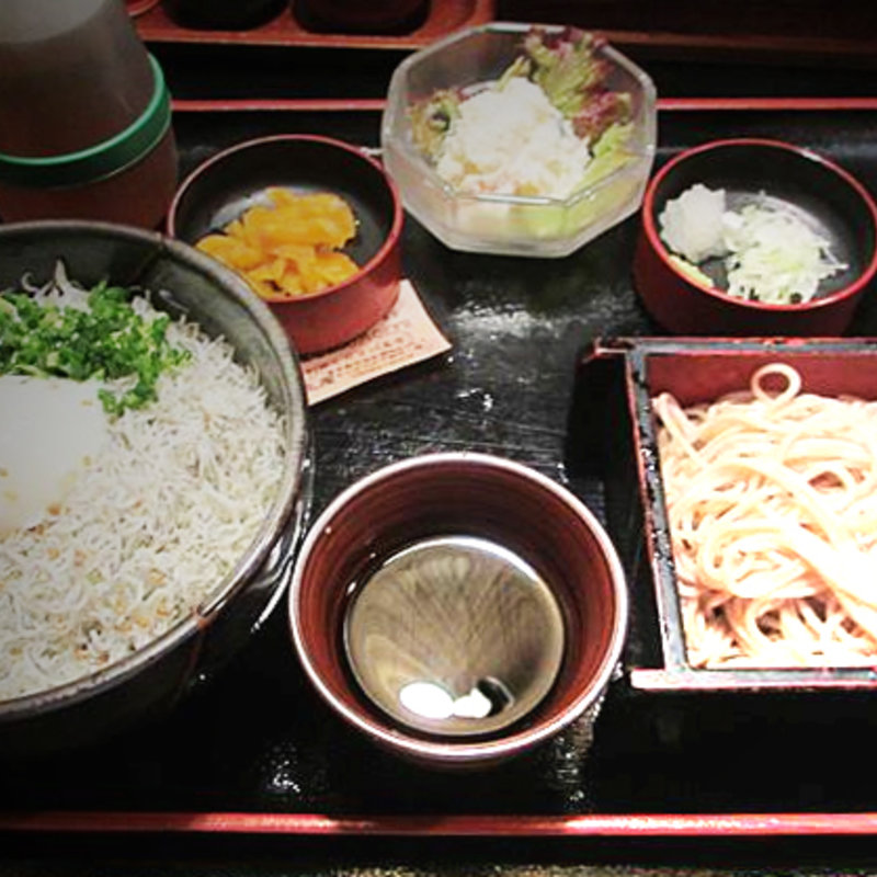 しらす丼セット（大盛）(長生庵 （ちょうせいあん）)