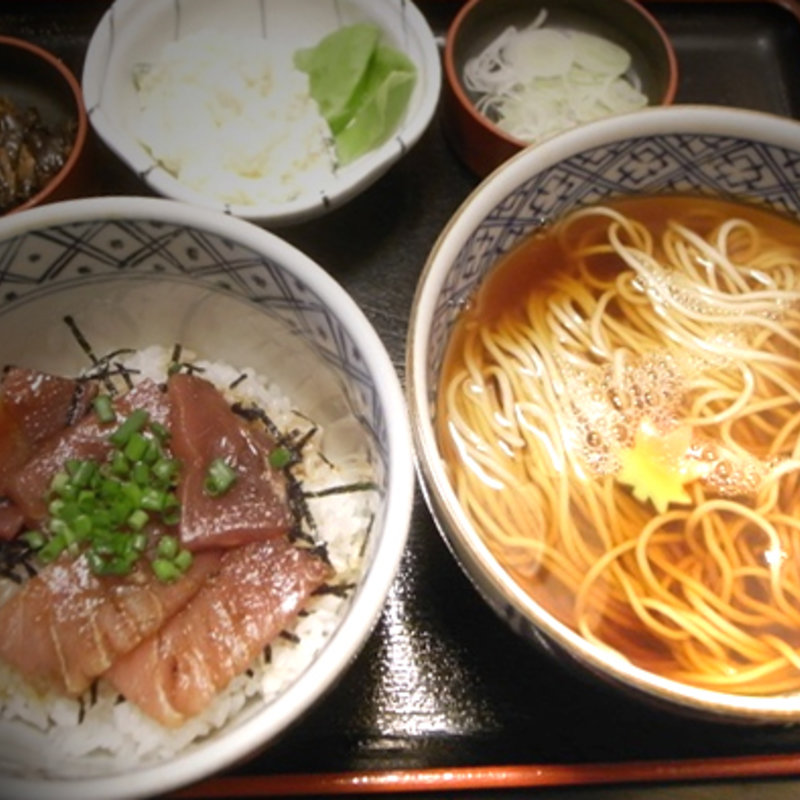 まぐろ丼セット(長生庵 （ちょうせいあん）)