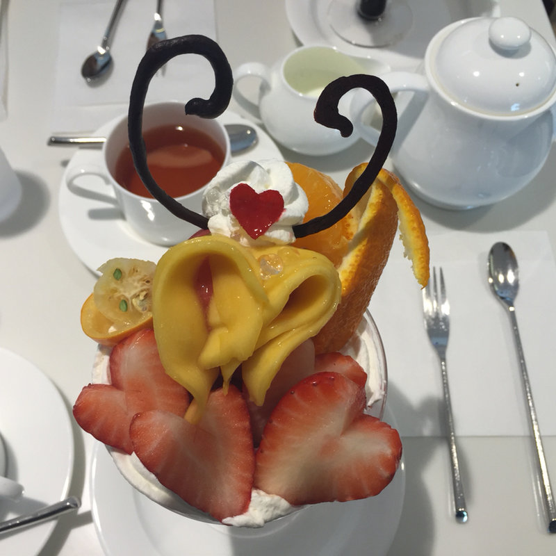 2015バレンタインパフェ(新宿高野本店 タカノフルーツパーラー)