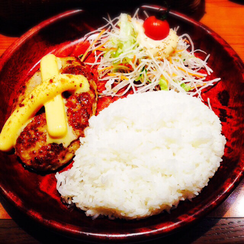 フォンデュ風チーズバーグディッシュ(びっくりドンキー 高田馬場店)