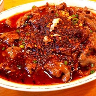 水煮牛肉セット（ランチ）(川菜館)