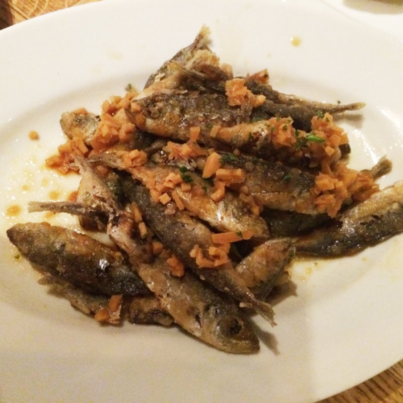 豆アジのカリカリ揚げ 南蛮ソース(YONA YONA BEER WORKS 赤坂店 （よなよな ビアワークス【旧店名】よなよな ビアキッチン）)