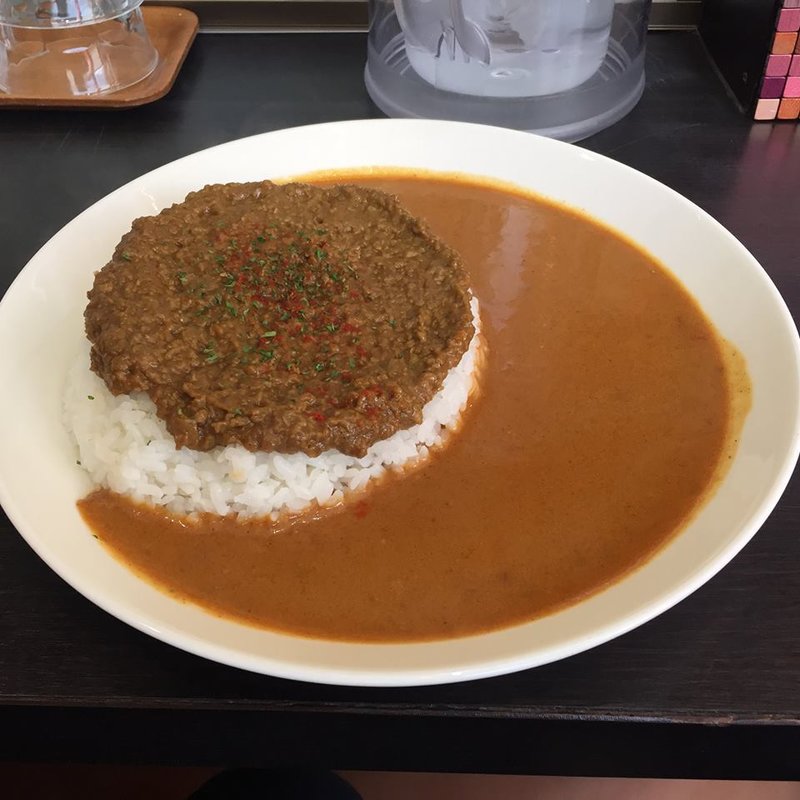 キーマ&プレーンあいがけ(クローバーカレー)