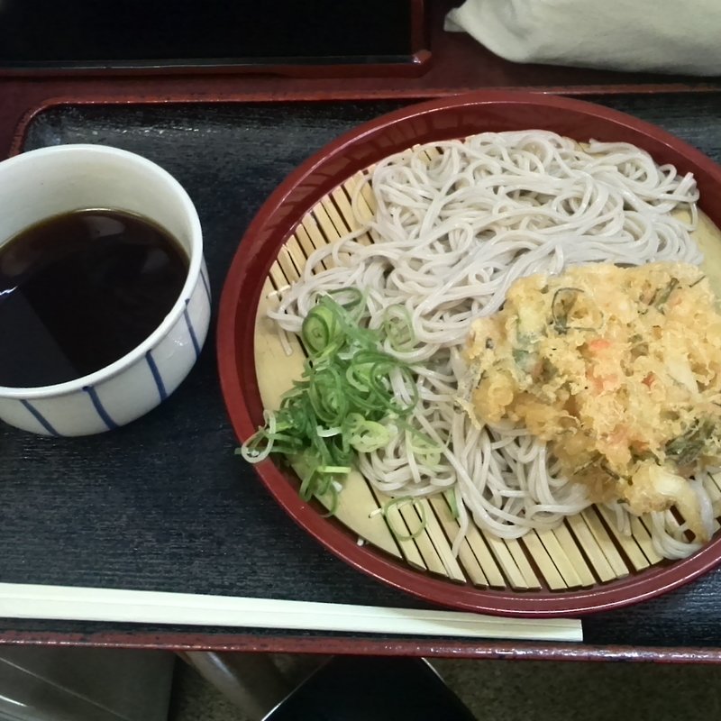 かきあげそば　せいろ(丸や)