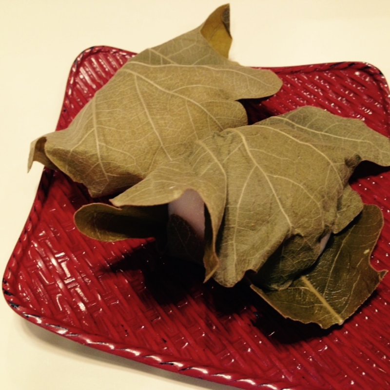 柏餅　みそ餡(だるまや餅菓子店)