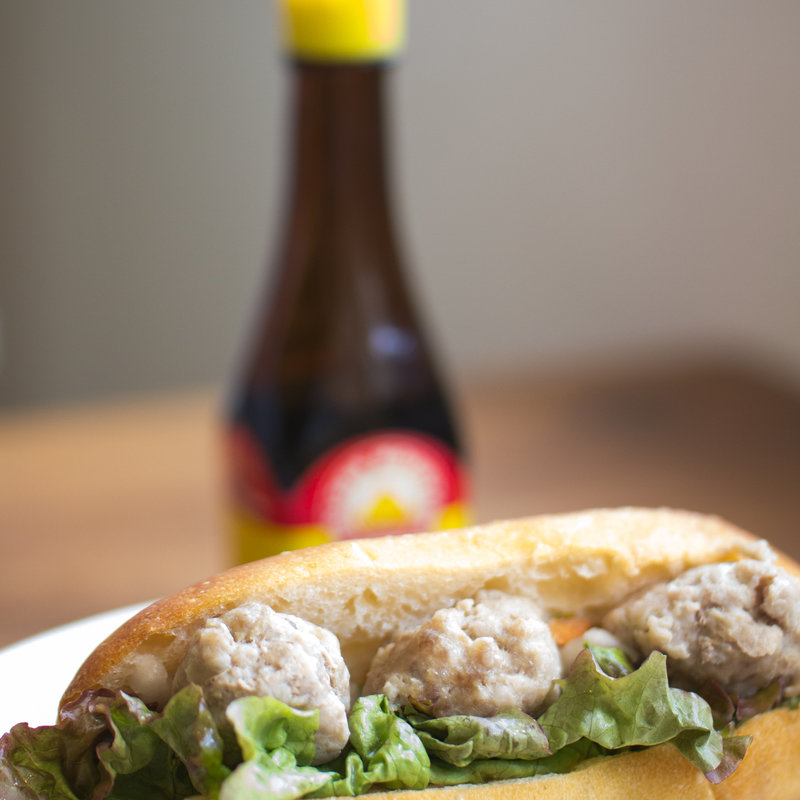 バゲットサンド　ベトナム風ミートボール(いつか森になるカフェ )