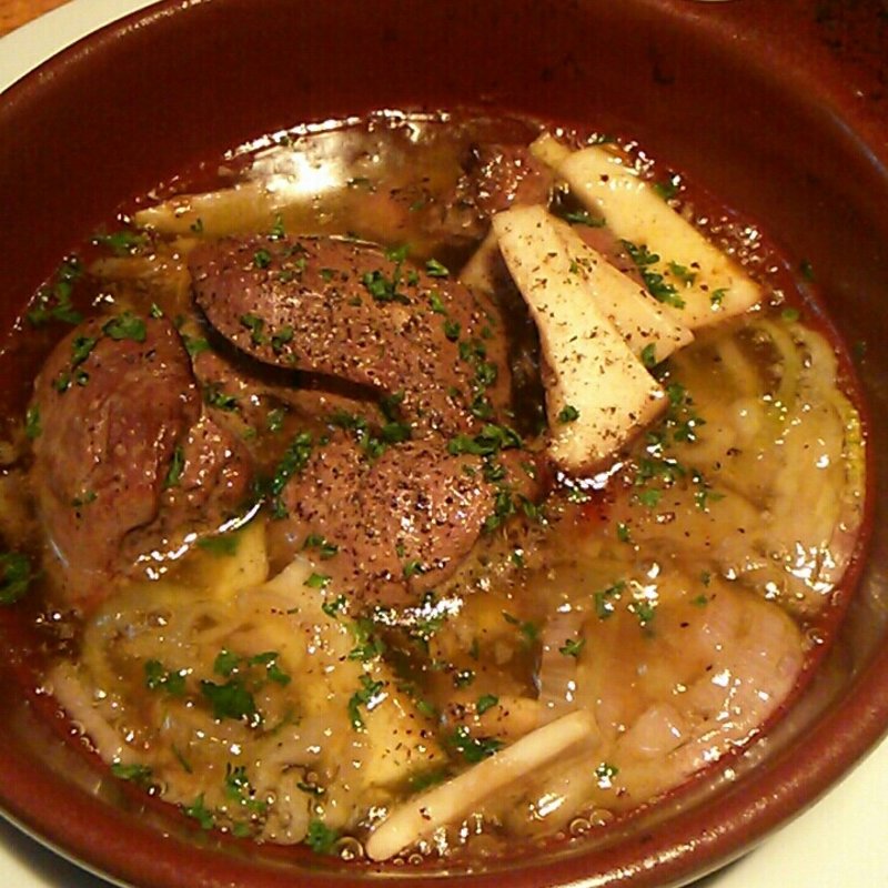 鶏レバー＆エリンギ　オリーブ煮込み(東京ブッチャーズ)