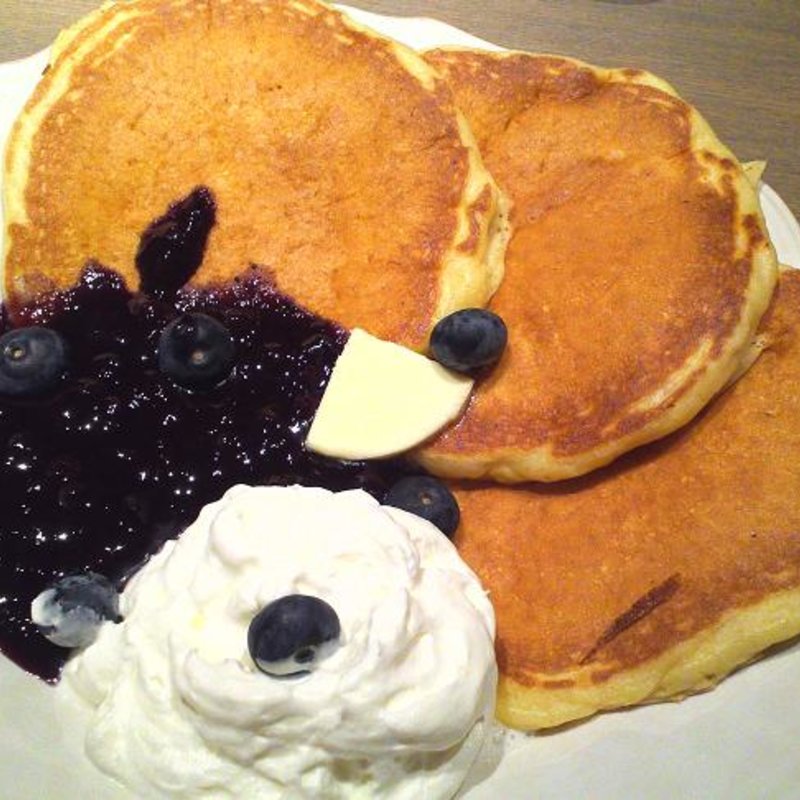 パンケーキブルーベリーコンポート(タブレスカフェ 心斎橋店)