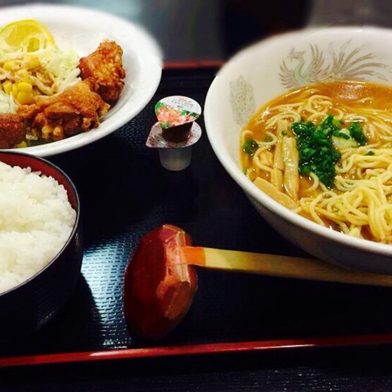 唐揚げ丼ラーメンセット(すずもり)