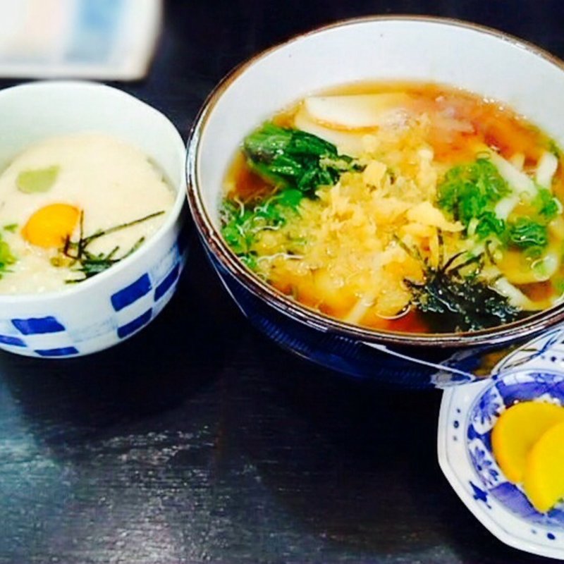 かけうどんと山かけごはんのセット(手打庵 )