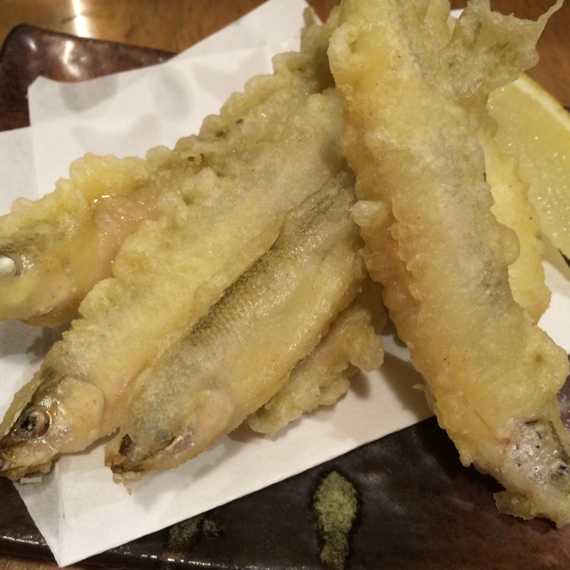 若さぎの天ぷら(魚真新宿店)