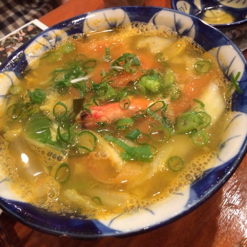 酸っぱくて辛い海老入りスープ(タン・カフェ （thang cafe）)