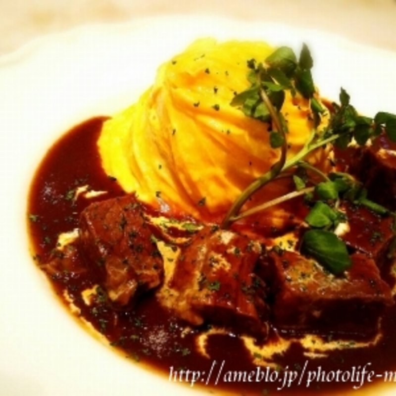 黒毛和牛血統 豪州黒牛プレミアムハンバーグのデミグラスソース(3 Little Eggs)