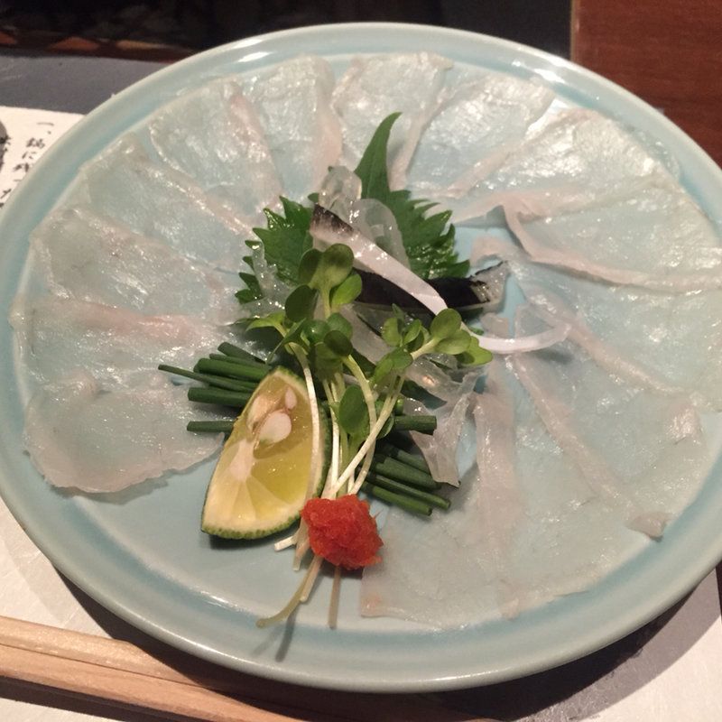 ふぐ刺し(とらふぐ亭自由が丘店)