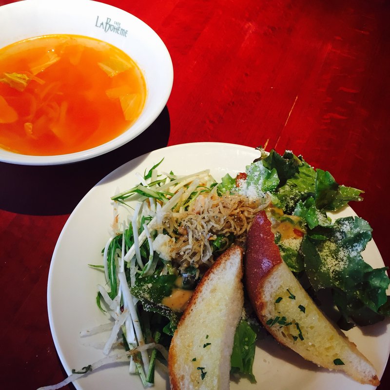ランチサラダ(カフェ ラ・ボエム 茶屋町 （Cafe La Boheme）)