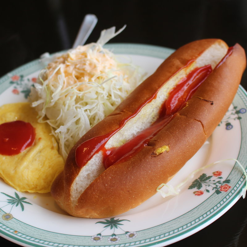 モーニングトースト（ホットドッグ+コーヒー）(カフェ ド ムッシュ 姫路店)