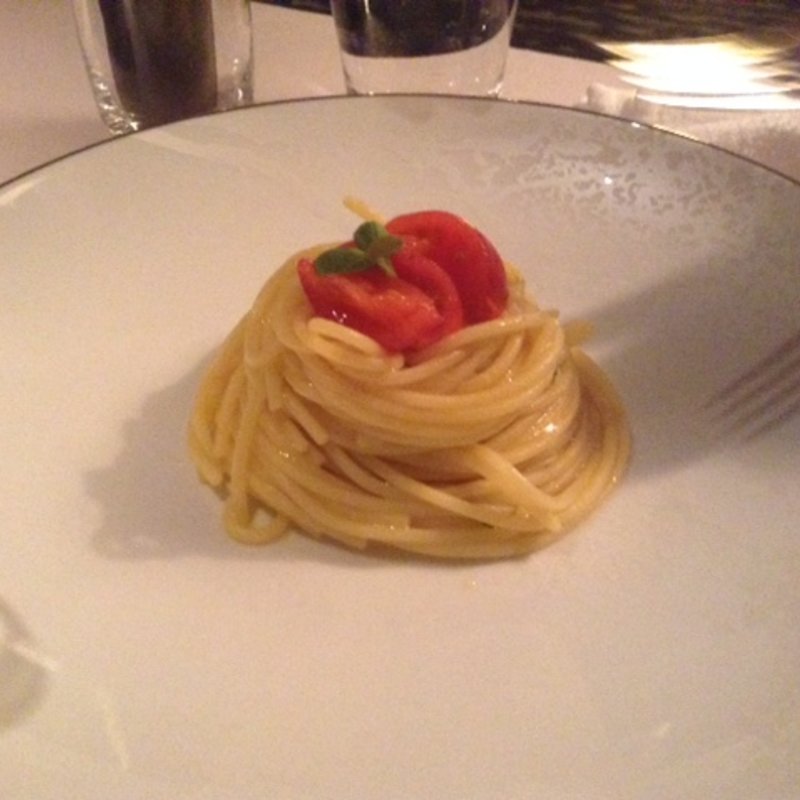 バジルのパスタ(ラ・ロカンダ ザ・リッツ・カールトン京都 （La Locanda）)